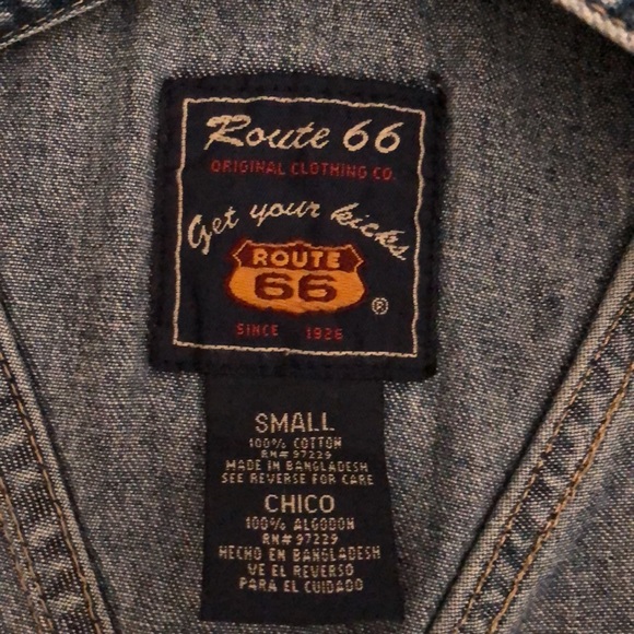 Vintage Route 66 denim overalls - Picture 6 of 6